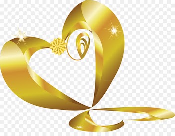 Heart Blog Clip art - gold heart 