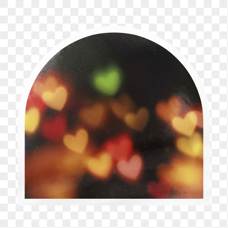 Heart bokeh png arc badge | Free PNG - rawpixel