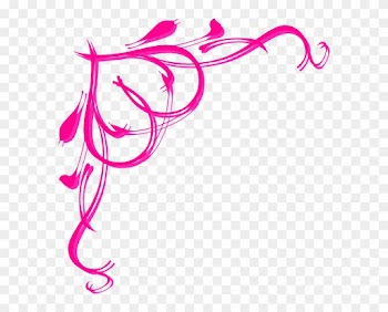 Heart Border Clip Art - Pink Wedding Borders