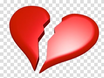 Heart break illustration, Broken Heart transparent background PNG clipart