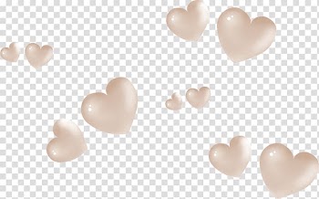 Heart, Brown decorative hearts transparent background PNG clipart