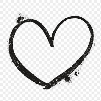Heart brush png frame sticker, | Free PNG Sticker - rawpixel