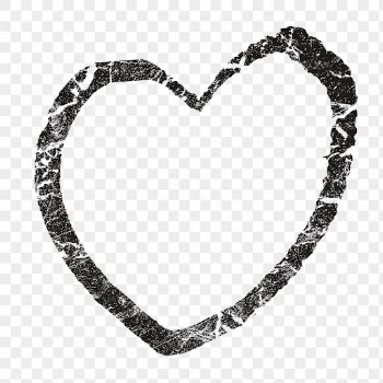 Heart brush png frame sticker, | Free PNG Sticker - rawpixel
