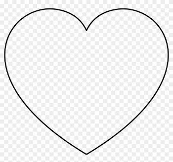 Heart By @agone, A Heart Outline - A4 Love Heart Template