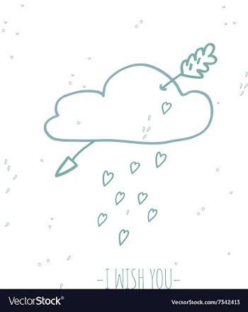 Heart card love vector image