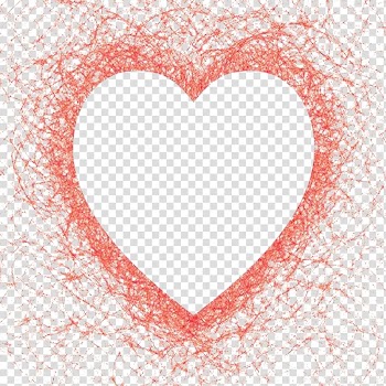 Heart , Chaos lines transparent background PNG clipart