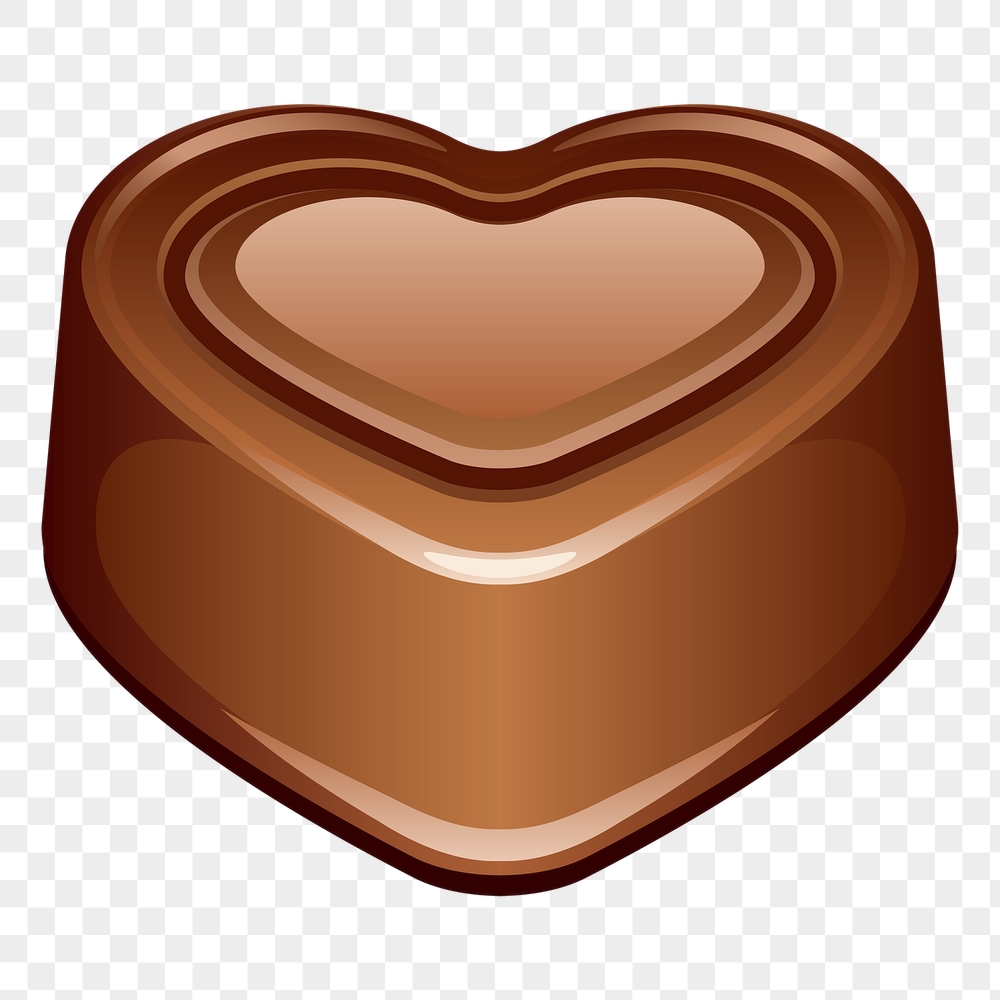 Heart chocolate png sticker, Valentine's | Free PNG - rawpixel