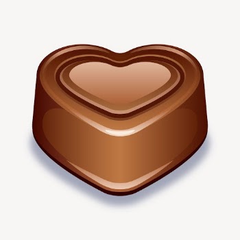 Heart chocolate sticker, Valentine's day | Free Vector - rawpixel