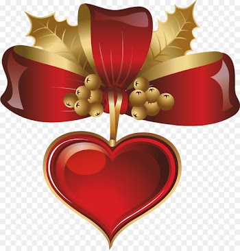 Heart Christmas Love Clip art - GOLDEN HEART 