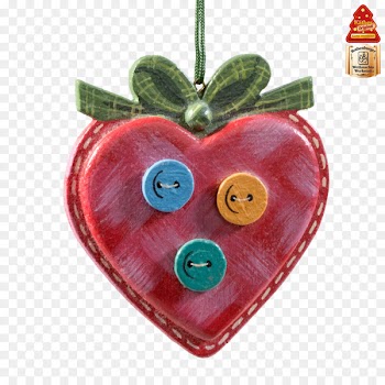 Heart Christmas ornament Christmas Day Fruit M-095 - hand painted moon 