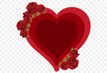 Heart Clip art - Deco Heart with Roses PNG Clipart Picture 