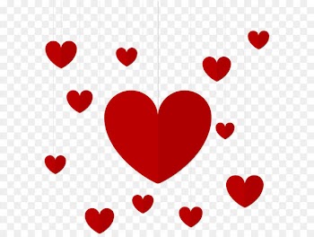Heart Clip art - Hanging Hearts Decor PNG Clip Art 