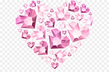 Heart Clip art - Hert of Diamond Hearts Transparent Clip Art 