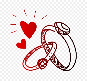 Heart Clip art Valentine's Day Line M-095 -  