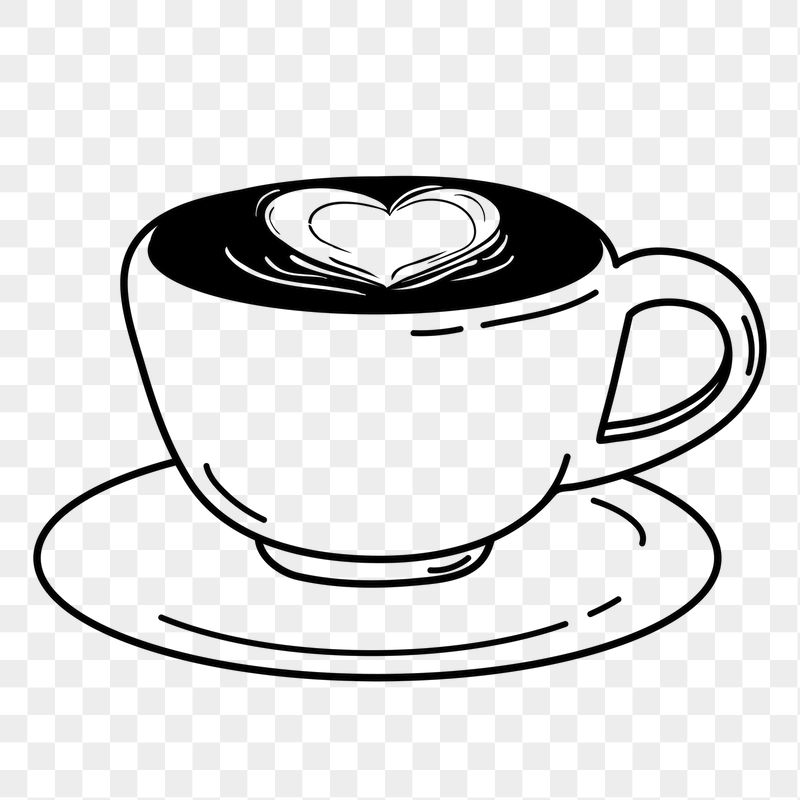 Heart coffee png doodle sticker, | Free PNG Illustration - rawpixel