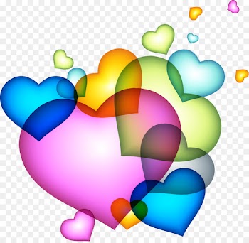 Heart Color - Abstract cool colored stars 
