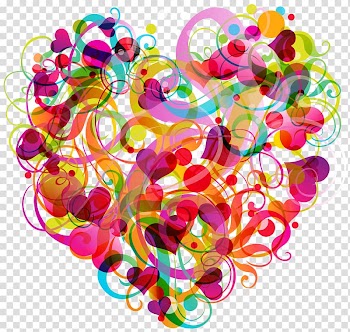 Heart Color , creative transparent background PNG clipart