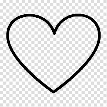 Heart Computer Icons Symbol Drawing, heart-shaped silhouette transparent background PNG clipart
