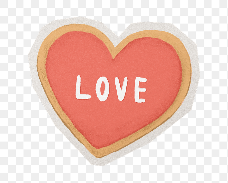 Heart cookie png  sticker, | Free PNG - rawpixel