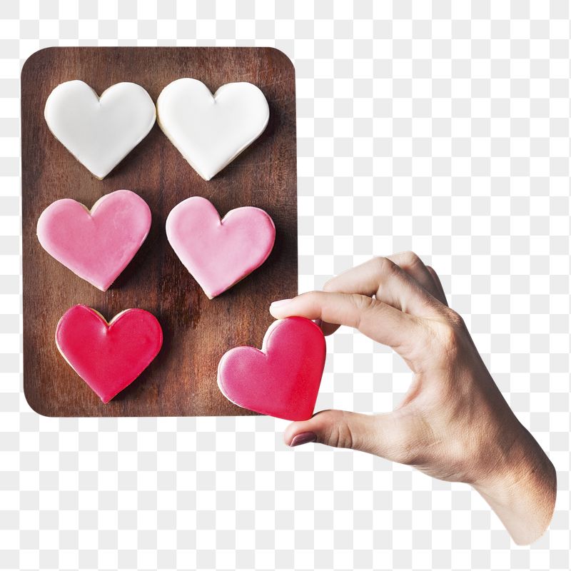 Heart cookies png sticker, Valentine's | Free PNG - rawpixel