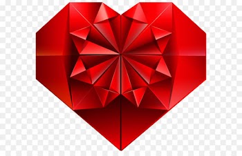 Heart Crystal Clip art - Crystal Heart Transparent PNG Clip Art Image 