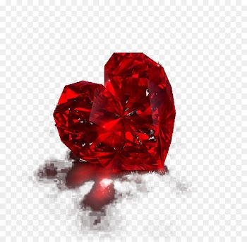 Heart Crystal Red Euclidean vector - Crystal Heart 