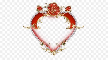 Heart Dia dos Namorados Valentine's Day - Large red diamond love border 