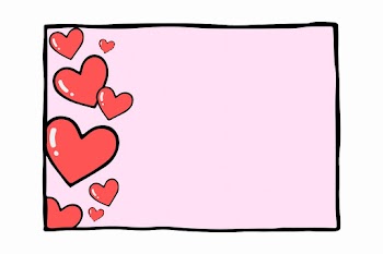 Heart doodle frame vector pink background | Free stock illustration | High Resolution graphic