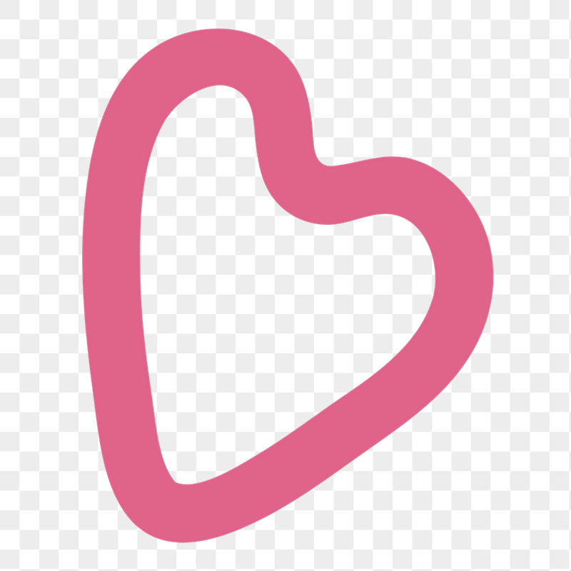 Heart  doodle png sticker, | Free PNG - rawpixel