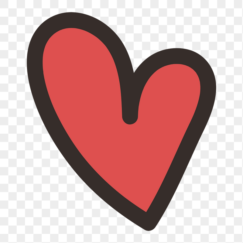 Heart doodle png sticker, transparent | Free PNG - rawpixel