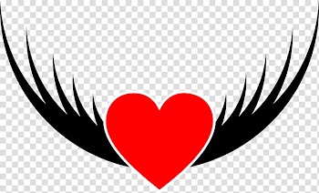 Heart Drawing Bird , Flying Heart transparent background PNG clipart