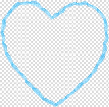 Heart Drawing , Blue Heart rope transparent background PNG clipart