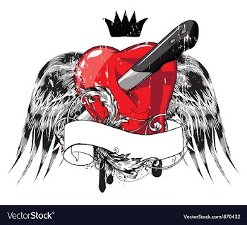 Heart emblem vector image