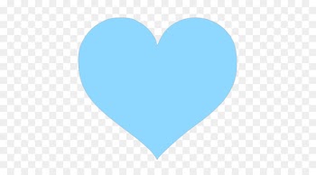 Heart Emoji Color Blue - heart 