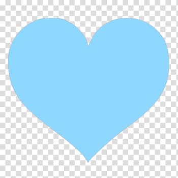 Heart Emoji Color Blue, heart transparent background PNG clipart