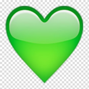 Heart Emoji Green Symbol Yellow, heart transparent background PNG clipart
