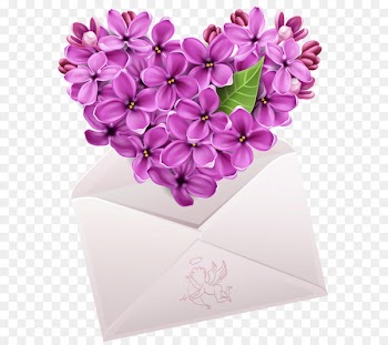Heart Emoticon Smiley Emoji Clip art - Valentine Letter with Flower Heart PNG Clipart 