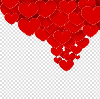 Heart Euclidean Valentine's Day Gift, Gift boxes flying red heart transparent background PNG clipart