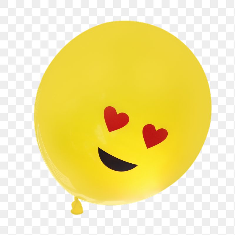 Heart-eye balloon png sticker, transparent | Free PNG - rawpixel
