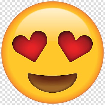 Heart eye emoji , Emoji Heart Eye Smiley Emoticon, emoji transparent background PNG clipart