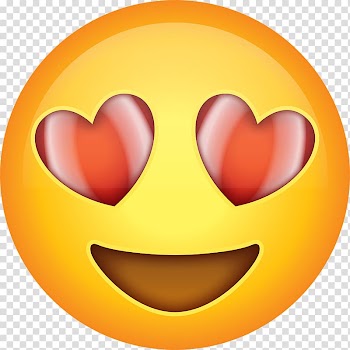 Heart eye emoji illustration, Emoji Happiness Emoticon Smiley, Smiley transparent background PNG clipart