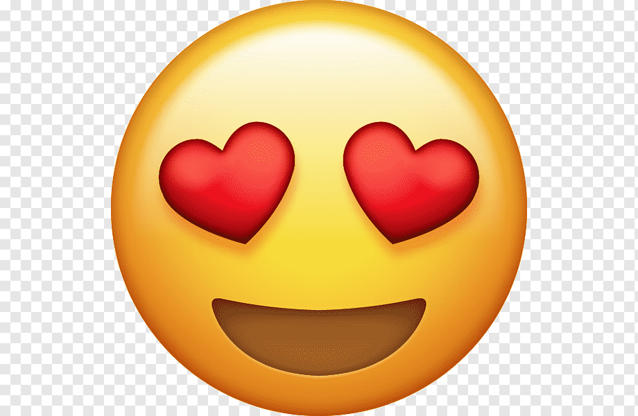 heart eyes emoji, Emoji Heart iPhone Love, emoji, smiley, sticker, emoticon png