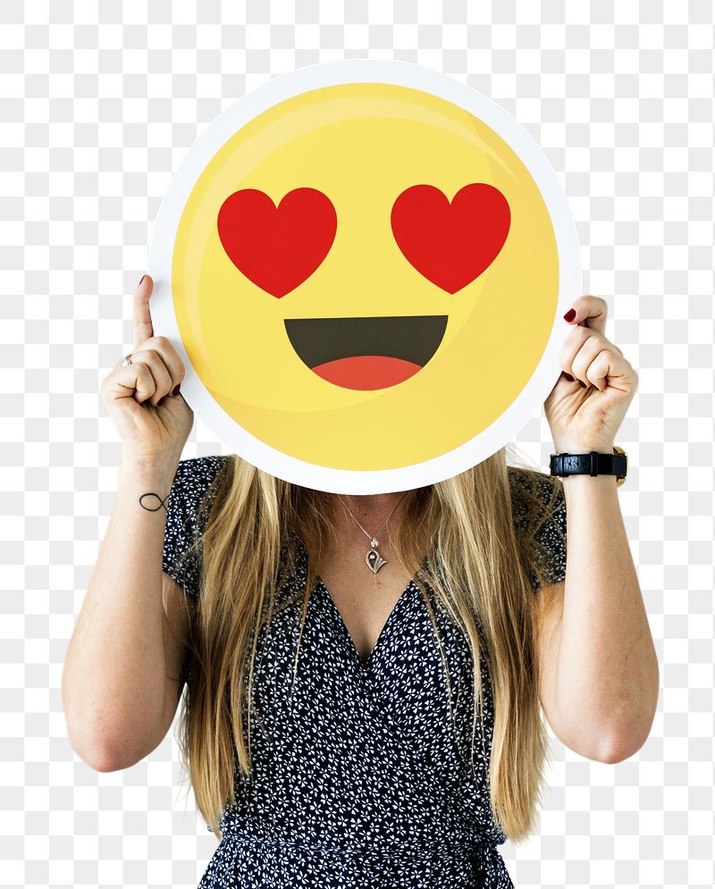 Heart eyes emoji png sticker, | Free PNG - rawpixel