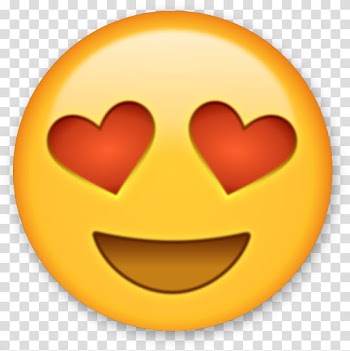 , heart-eyes emoji transparent background PNG clipart