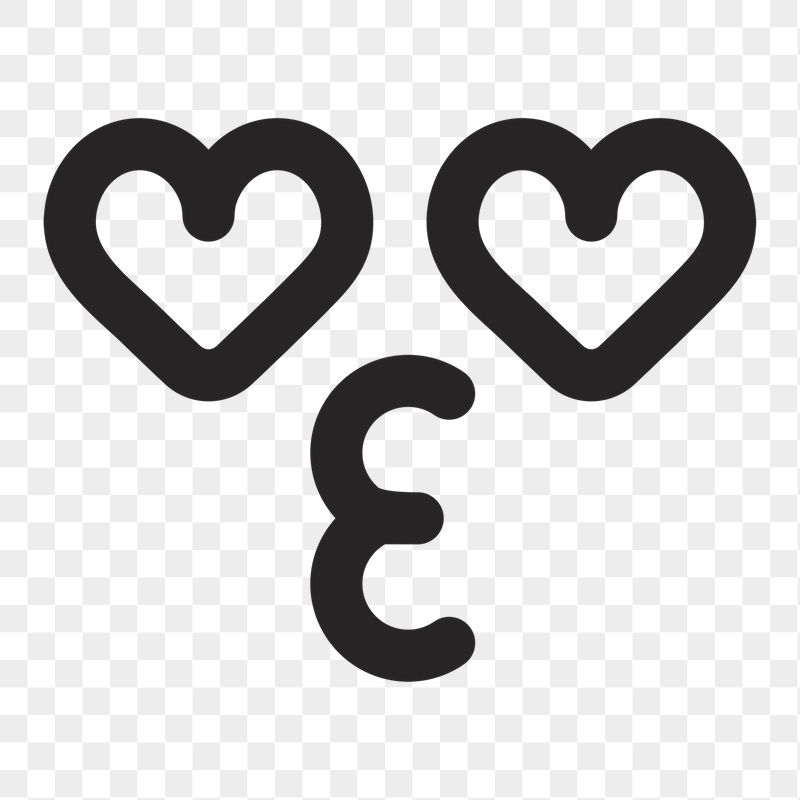 Heart eyes png emoticon sticker, | Free PNG - rawpixel