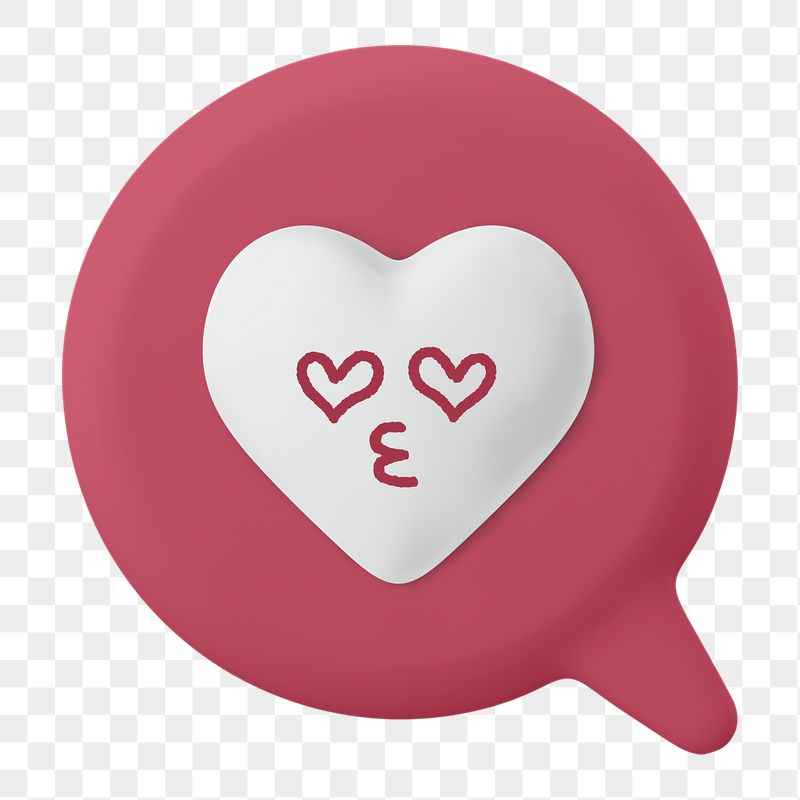 Heart eyes png speech bubble | Free PNG - rawpixel