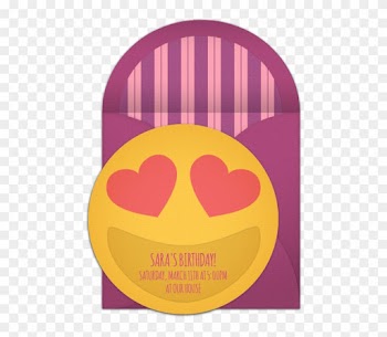 Heart Eyes Smiley Online Invitation - Wedding Invitation
