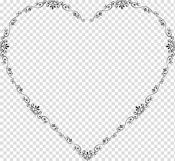 Heart , flourish transparent background PNG clipart
