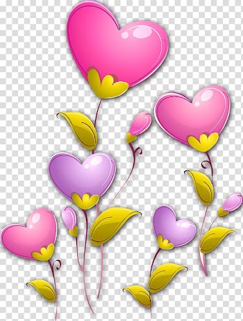 Heart Flower Desktop , glitters transparent background PNG clipart