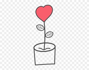 Heart Flower Flowerpot - Zazzle Kawaii Heart Flower Personalised Tote Bag